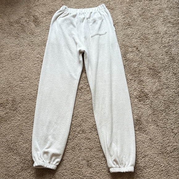 Leset Teddy Jogger Lounge Sweatpants in Cement Light Grey - Picture 7 of 12